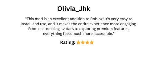 Roblox mod apk v2.700.937 (mod menu, unlimited robux, ) 35 review from Olivia